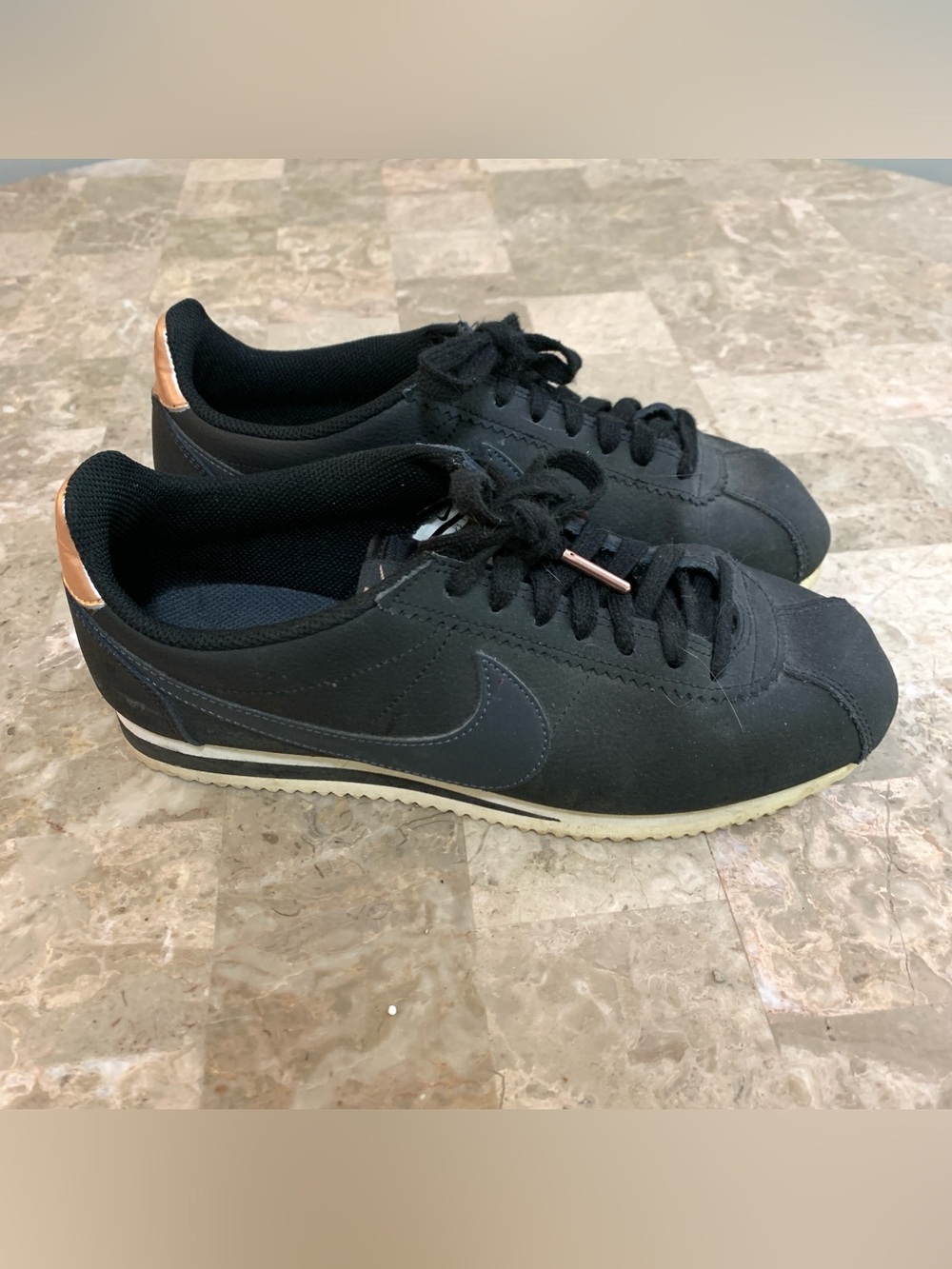 Nike Classic Cortez 72 black bronze rose gold AV4618-001 Sneakers shoes Womens 8